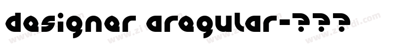 designer aregular字体转换